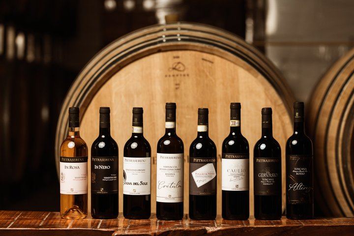 Vernaccia and Chianti Colli Senesi: Vineyard and Cellar Visit, Five Wines (2/5)