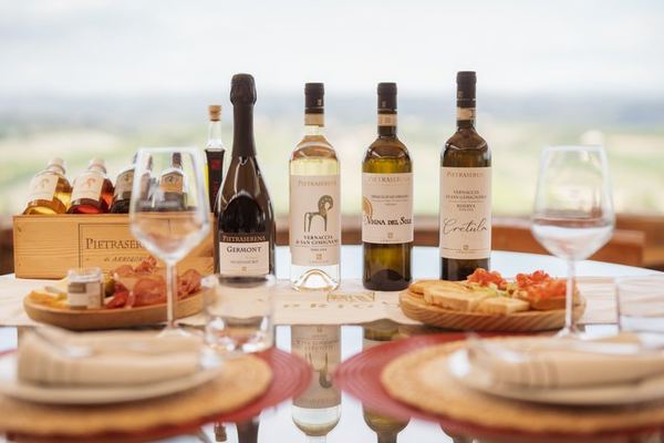 Vernaccia and Chianti Colli Senesi: Vineyard and Cellar Visit, Five Wines