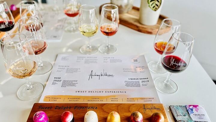 Audrey Wilkinson Vineyard Dessert Wine and Handmade Chocolate Pairing (1/10)