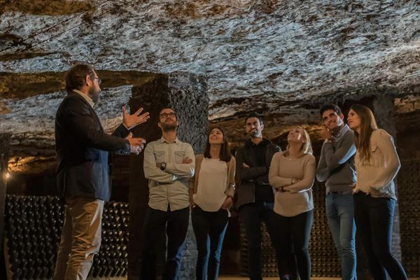 Freixenet Historic Cellars Tour with Cava and Mediterranean Aperitif