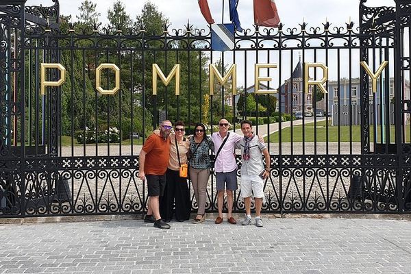 Self-Guided Champagne Day in Reims: Veuve Clicquot, Pommery, Taittinger Cellars, Lunch