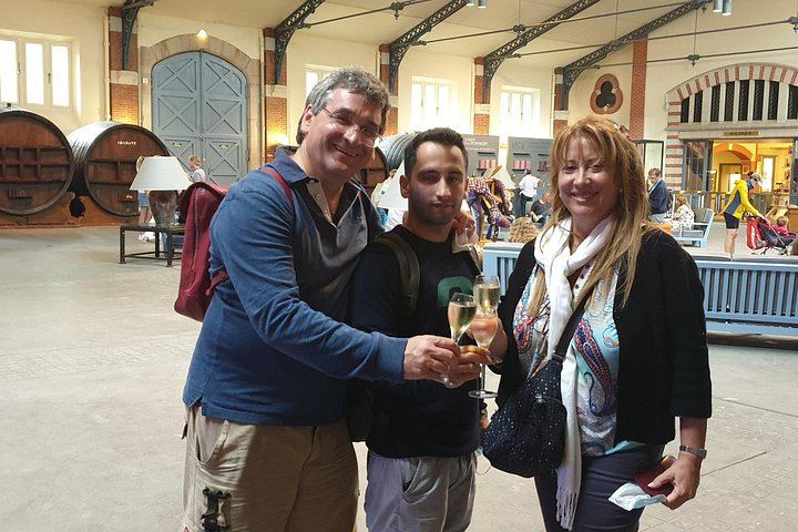 Self-Guided Champagne Day in Reims: Veuve Clicquot, Pommery, Taittinger Cellars, Lunch (7/12)