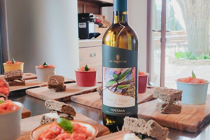 Wine Tasting on a Panoramic Terrace near Siena: Family Cellar and Tuscan Dishes (1/12)