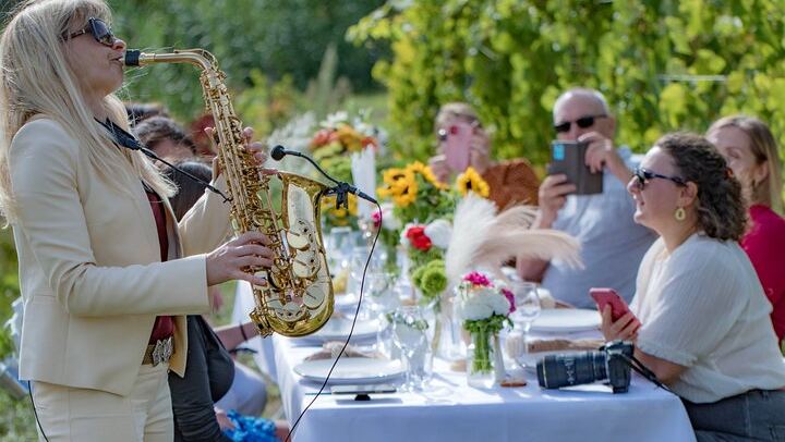 French Riviera Vineyard Dinner or Lunch with Wine Masterclass, Sea Views and Live Music (4/12)