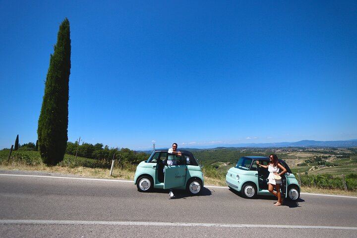 Fiat Topolino Electric Car Drive from Florence into Chianti with Winery and Meal (9/12)