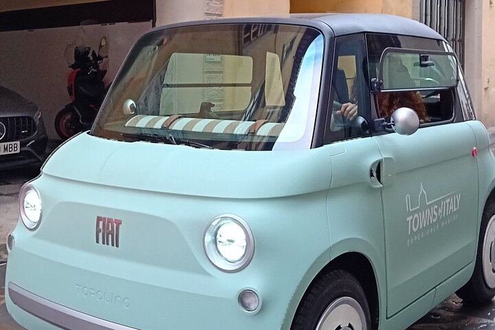 Fiat Topolino Electric Car Drive from Florence into Chianti with Winery and Meal (10/12)