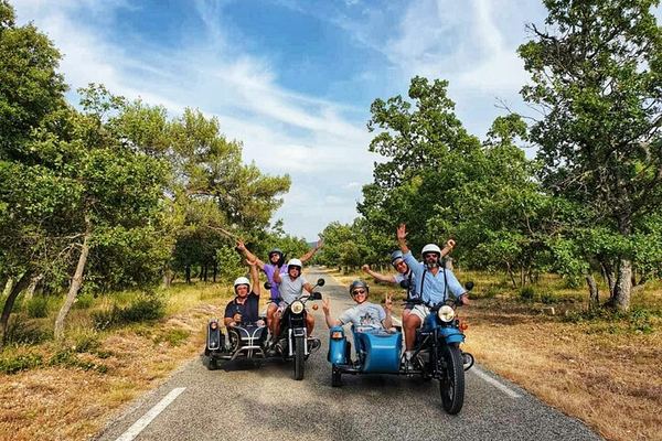 Half-Day Sidecar Wine Tour from Aix-en-Provence via Sainte-Victoire and Bimont Dam