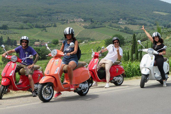 Chianti Vespa Ride near San Gimignano with Tuscan Lunch, Three Wines and Olive Oil (11/12)