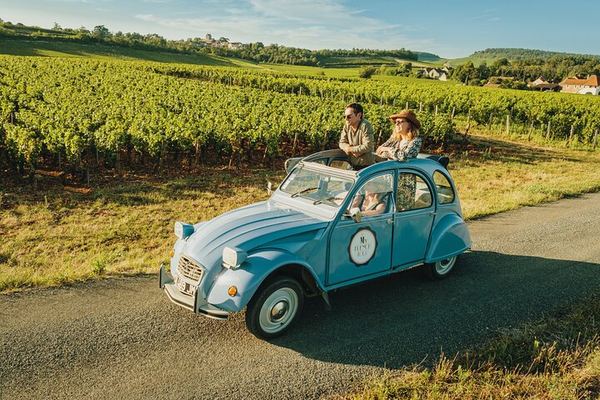 Half-Day Burgundy Wine Route from Beaune in a Classic Citroën 2CV with Five-Wine Tasting