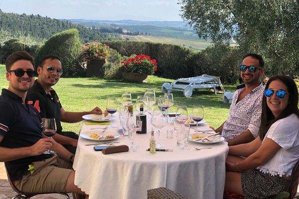 Chianti Classico Wine Day with 2 Wineries and Paired Lunch, Pickup in Florence or Siena