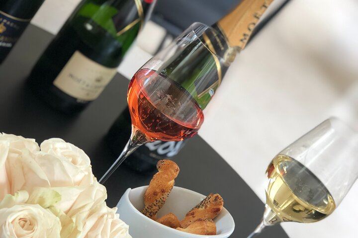 Private Mercedes Champagne Day with Chauffeur-Guide: Veuve Clicquot, Moët & Chandon, Lunch (1/12)