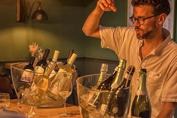 Nice Organic Wine Tasting in an Urban Warehouse, Libération District, with a Wine Expert