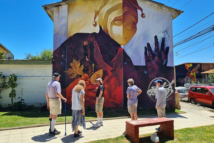 Valparaíso Street Art Downhill Walk and Casablanca Wines, Max 8 Guests from Santiago (2/12)