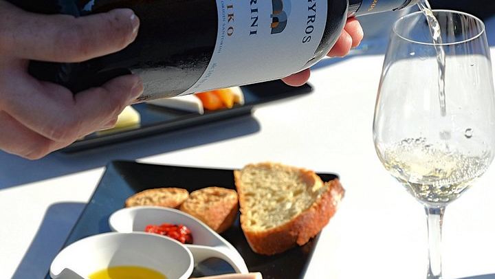 Santorini Seated Lunch: 6 Volcanic Wines, 6 Paired Dishes, Artemis Karamolegos (1/12)