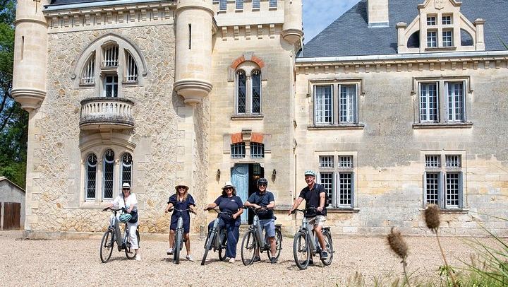 Max-8 E-Bike Day from Bordeaux: Saint-Émilion Minivan Transfer, Grand Cru Lunch, Pétrus (2/10)