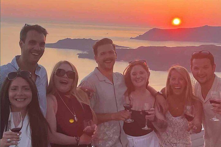 Santorini 4-Hour Sunset Wine Tour to Santo Winery with 12 Tastings, Tapas and Hotel Pickup (1/12)
