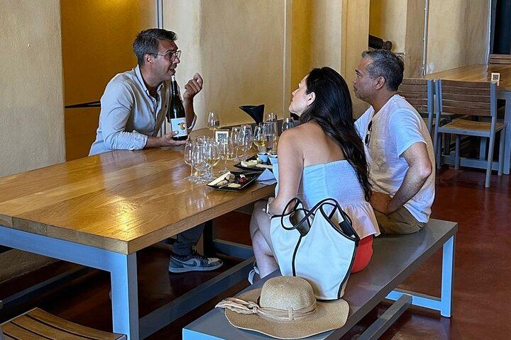 Private Santorini Sunset Wine Tour: 4 Wineries, Sommelier, Full Bottle at Santo Wines (10/12)