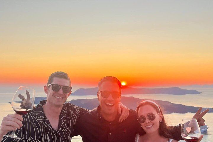 Private Santorini Sunset Wine Tour: 4 Wineries, Sommelier, Full Bottle at Santo Wines (2/12)