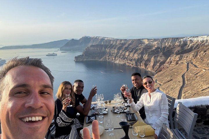 Private Santorini Sunset Wine Tour: 4 Wineries, Sommelier, Full Bottle at Santo Wines (9/12)