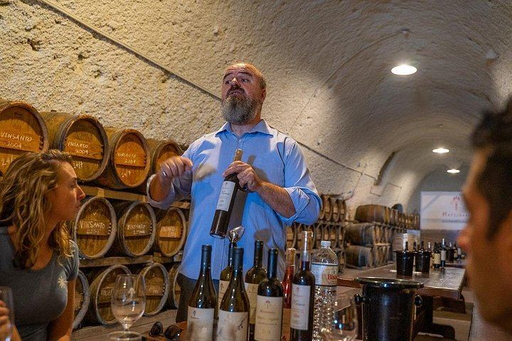 Santorini Wine Roads Signature Tour, Morning or Sunset, with Barrel Tasting (8/12)