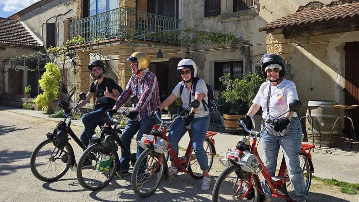Vintage Solex Ride Through the Vineyards of Domaine des Favards, with Organic Wine Tasting (3/10)