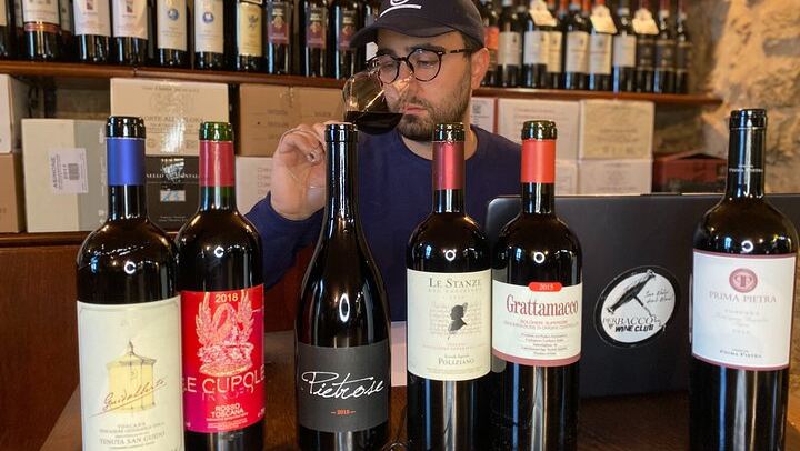 Comparative Italian Wine Tasting with a Sommelier at Perbacco Wine Club, Montepulciano (1/6)