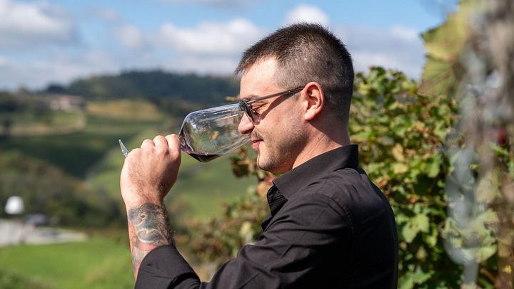 Podere Gagliassi Barolo Vertical Tasting, Organic Vineyards and Cellar, Monforte d'Alba (3/7)