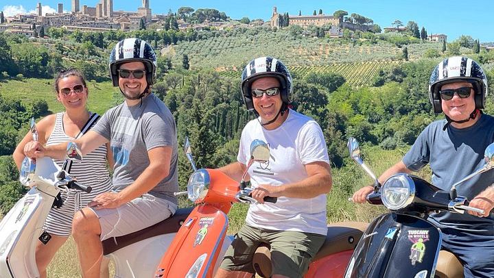 Chianti Vespa Ride near San Gimignano with Tuscan Lunch, Three Wines and Olive Oil (1/12)