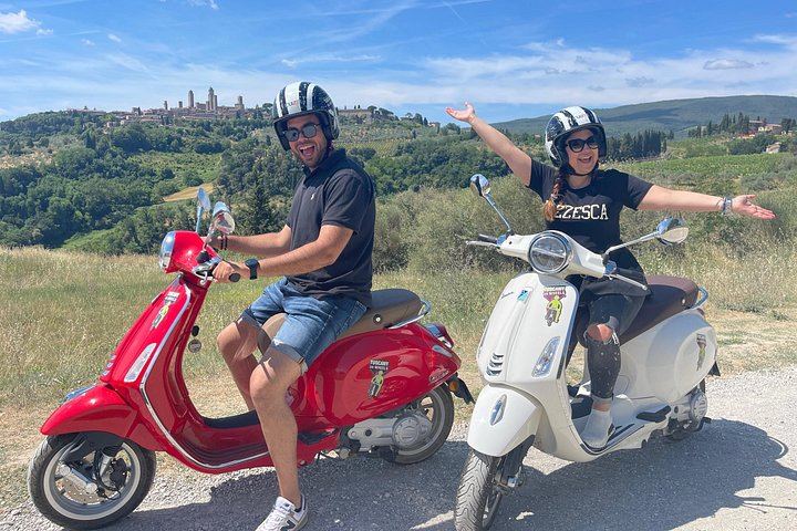 Chianti Vespa Ride near San Gimignano with Tuscan Lunch, Three Wines and Olive Oil (8/12)