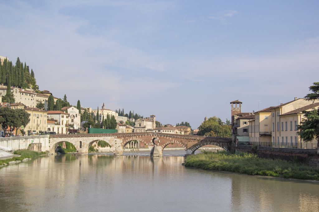 The Church of San Giorgio on the Adige river in Verona