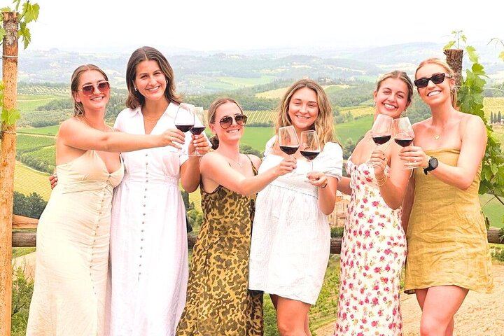 Rome to Tuscany by Train: Chianti and Vernaccia Wineries, San Gimignano (3/11)