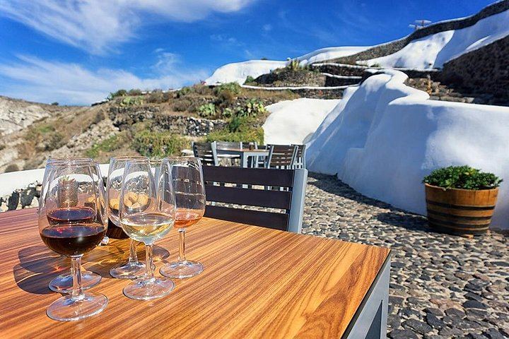 Santorini Wine Museum and Three Winery Tour with Tastings, Morning or Afternoon Departure (6/12)