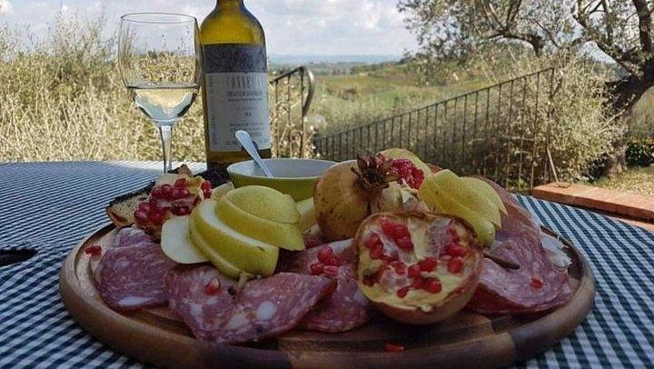 Small Family Vineyard at Sovestro near San Gimignano: Cellar Visit, Lunch, Four Wines (4/8)