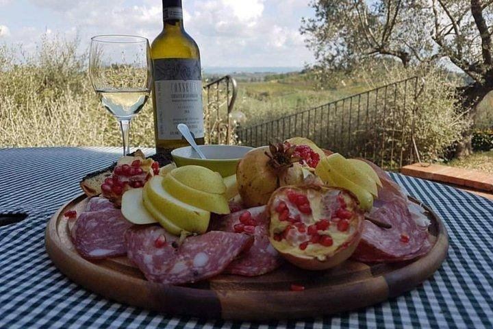 Small Family Vineyard at Sovestro near San Gimignano: Cellar Visit, Lunch, Four Wines (4/8)
